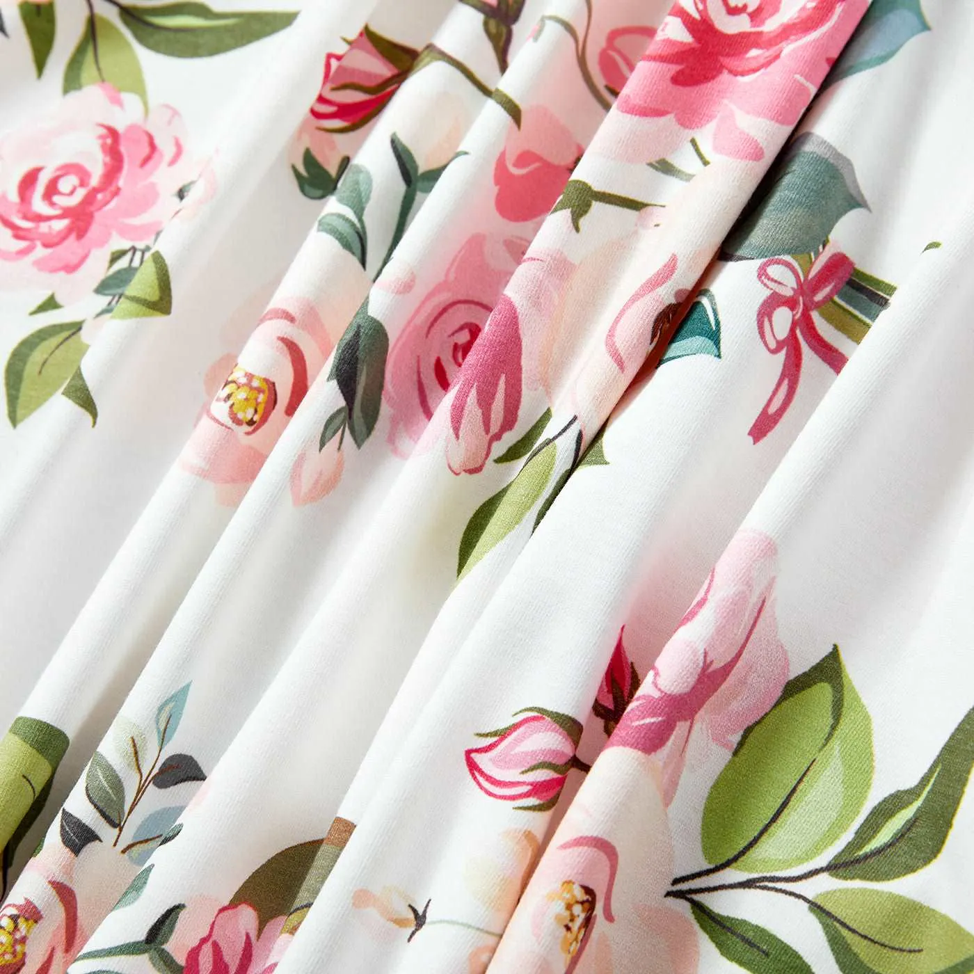 Family Matching 95% Cotton Short-sleeve Colorblock Polo Shirts and Floral Print Naia? Spliced Tank Dresses Sets