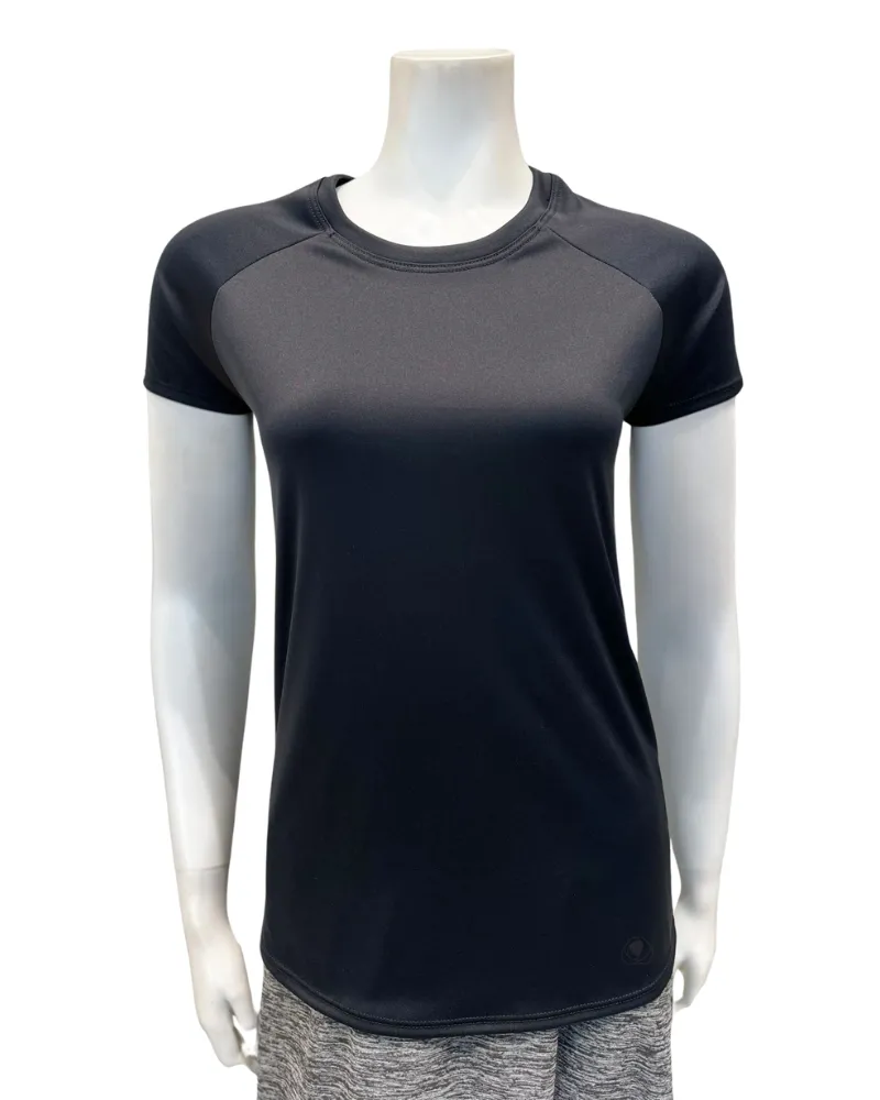 Flamingo Black Short Sleeve Swim Rashguard Top
