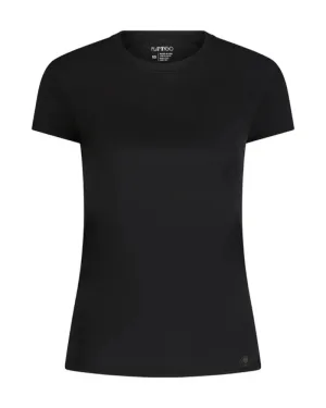Flamingo Black Short Sleeve Swim Rashguard Top