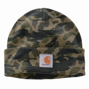 FLEECE CAMO BEANIE - N15-Black Blind Duck Camo | Carhartt 105170