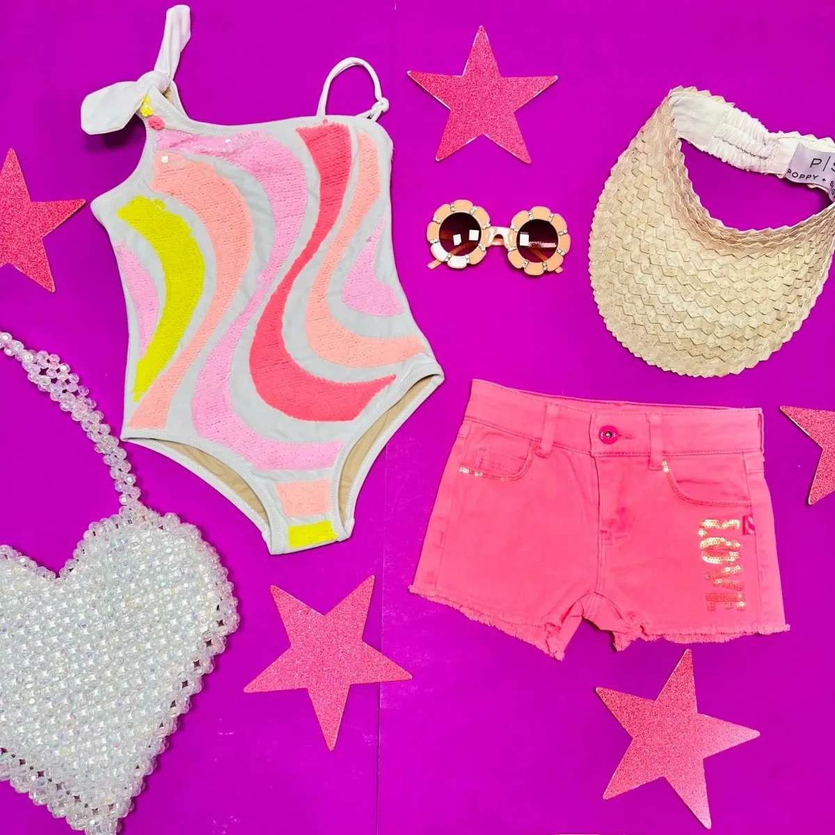 FLIP SEQUIN SWIRL ONE PIECE SWIMSUIT