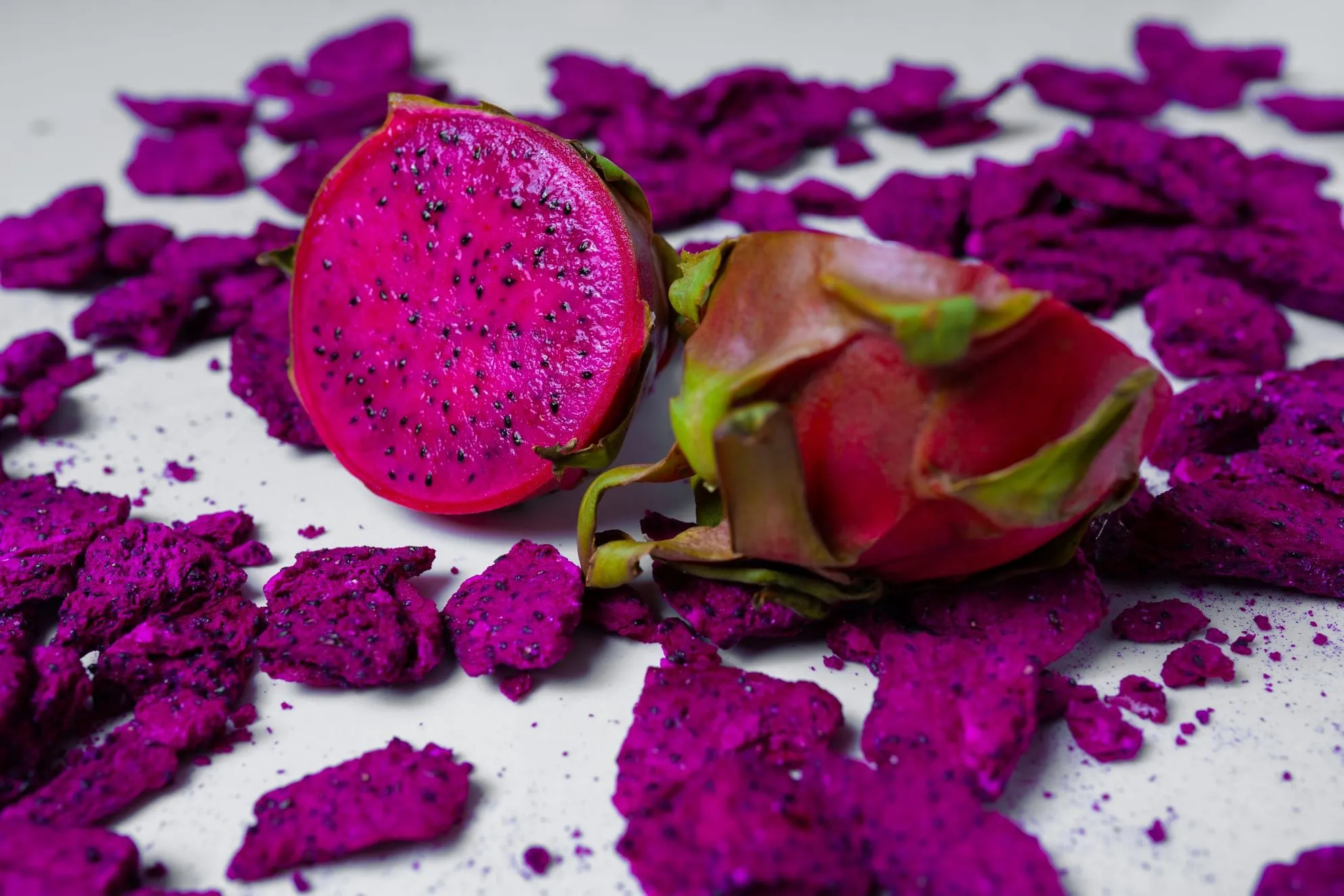 Freeze Dried Dragon Fruit Slices