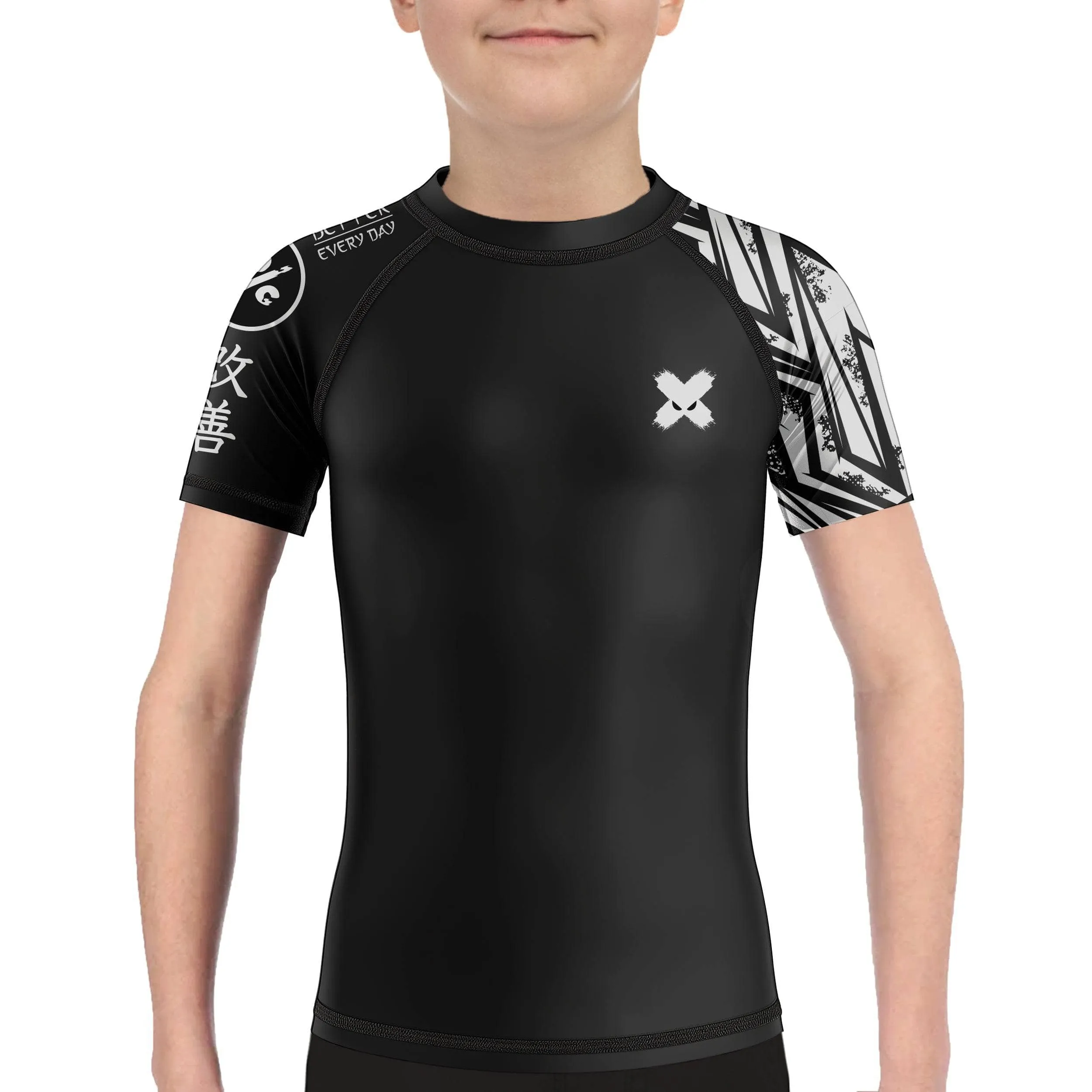 Full Minimalist Kids Rank BJJ Rash Guard