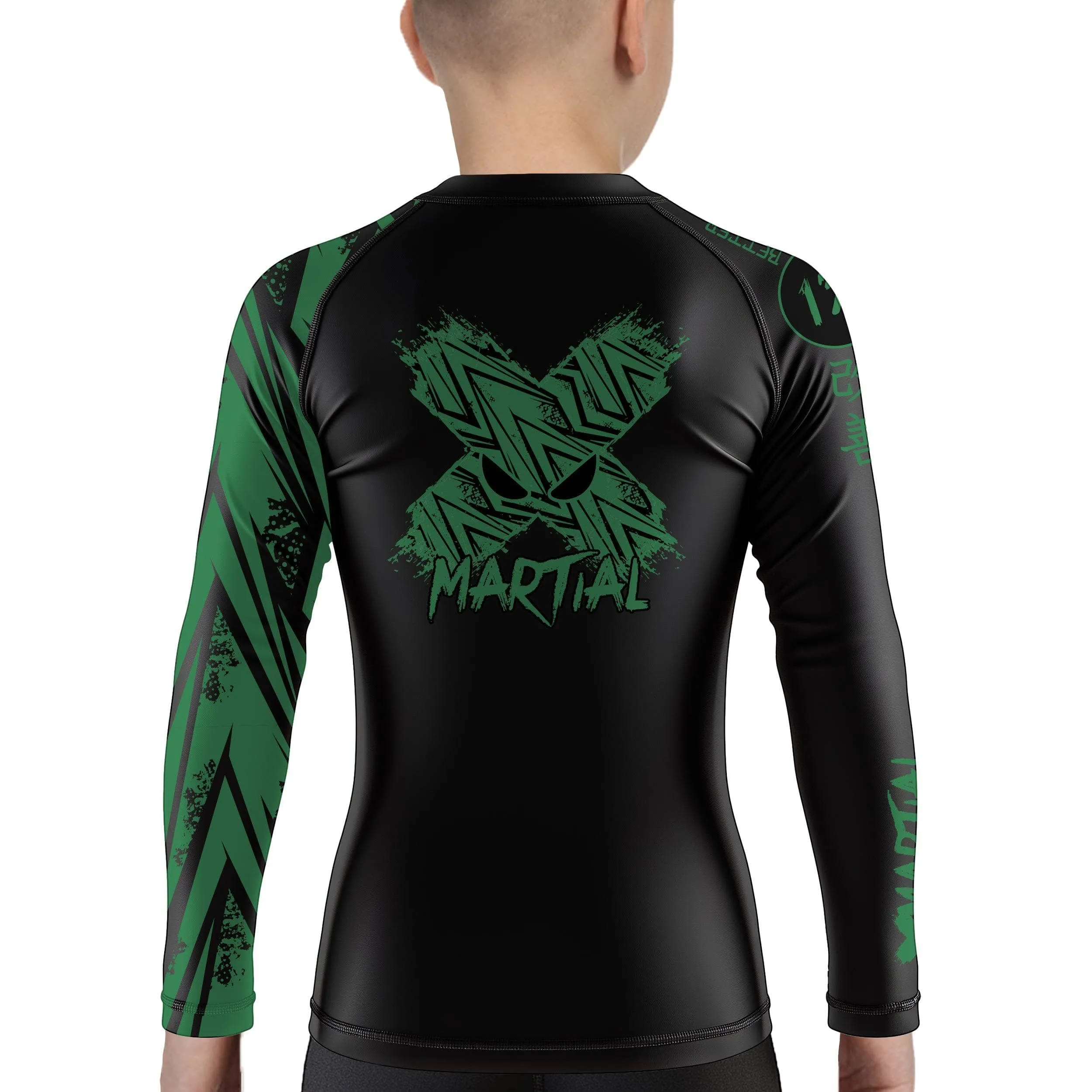 Full Minimalist Kids Rank BJJ Rash Guard