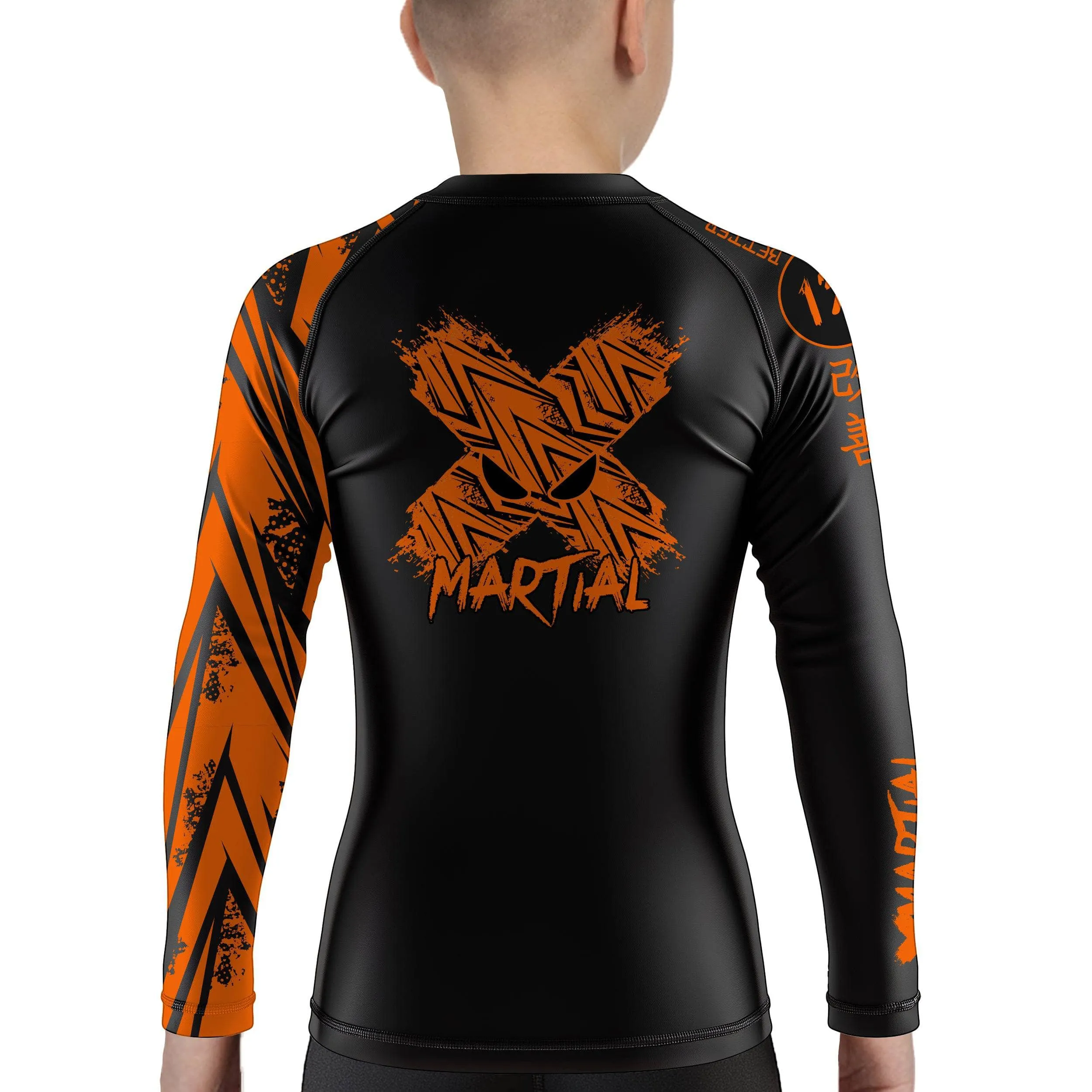 Full Minimalist Kids Rank BJJ Rash Guard