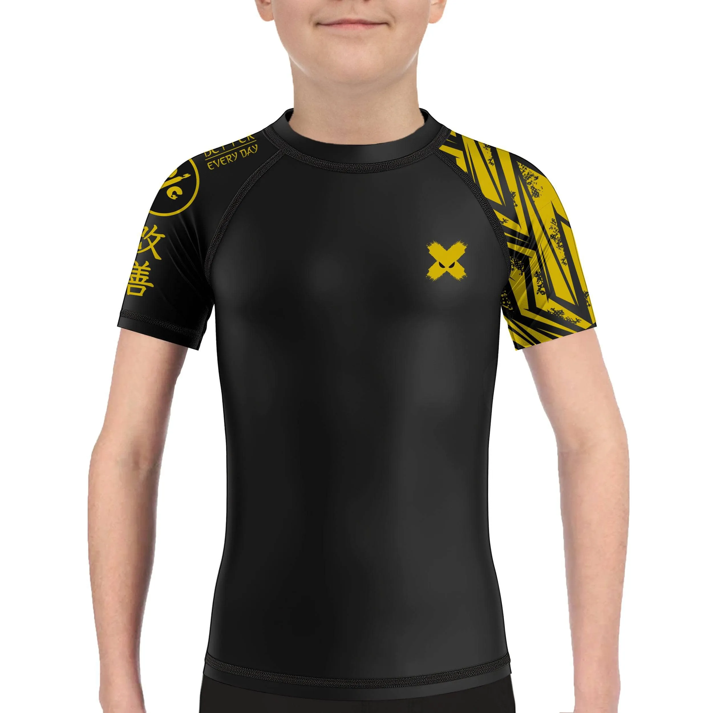 Full Minimalist Kids Rank BJJ Rash Guard
