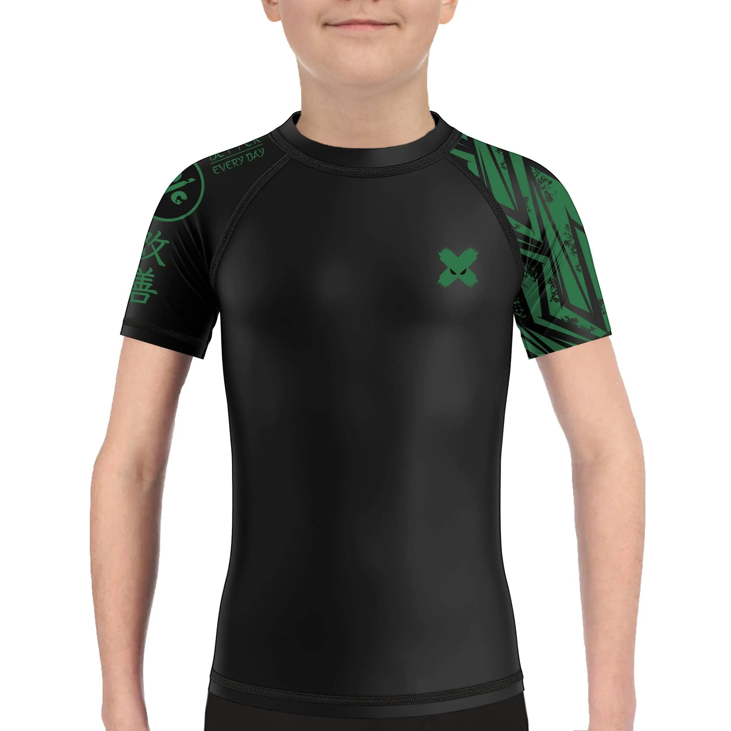 Full Minimalist Kids Rank BJJ Rash Guard