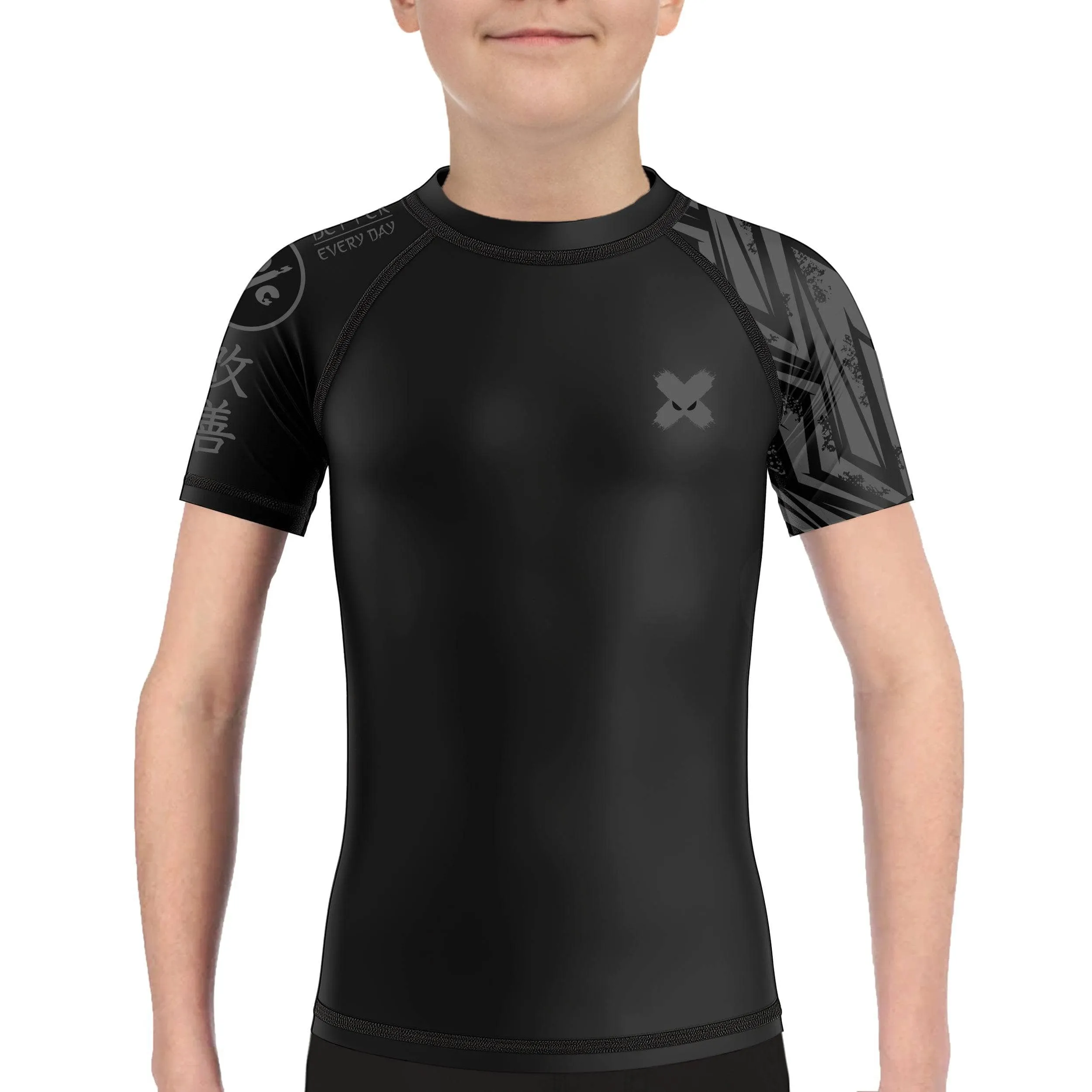 Full Minimalist Kids Rank BJJ Rash Guard