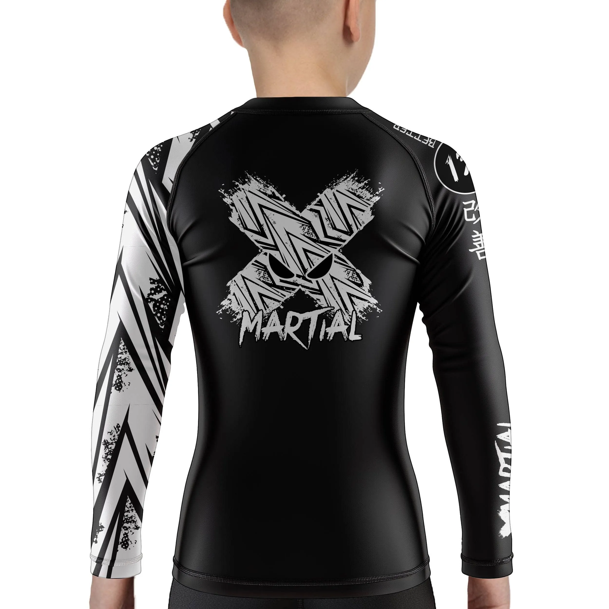 Full Minimalist Kids Rank BJJ Rash Guard