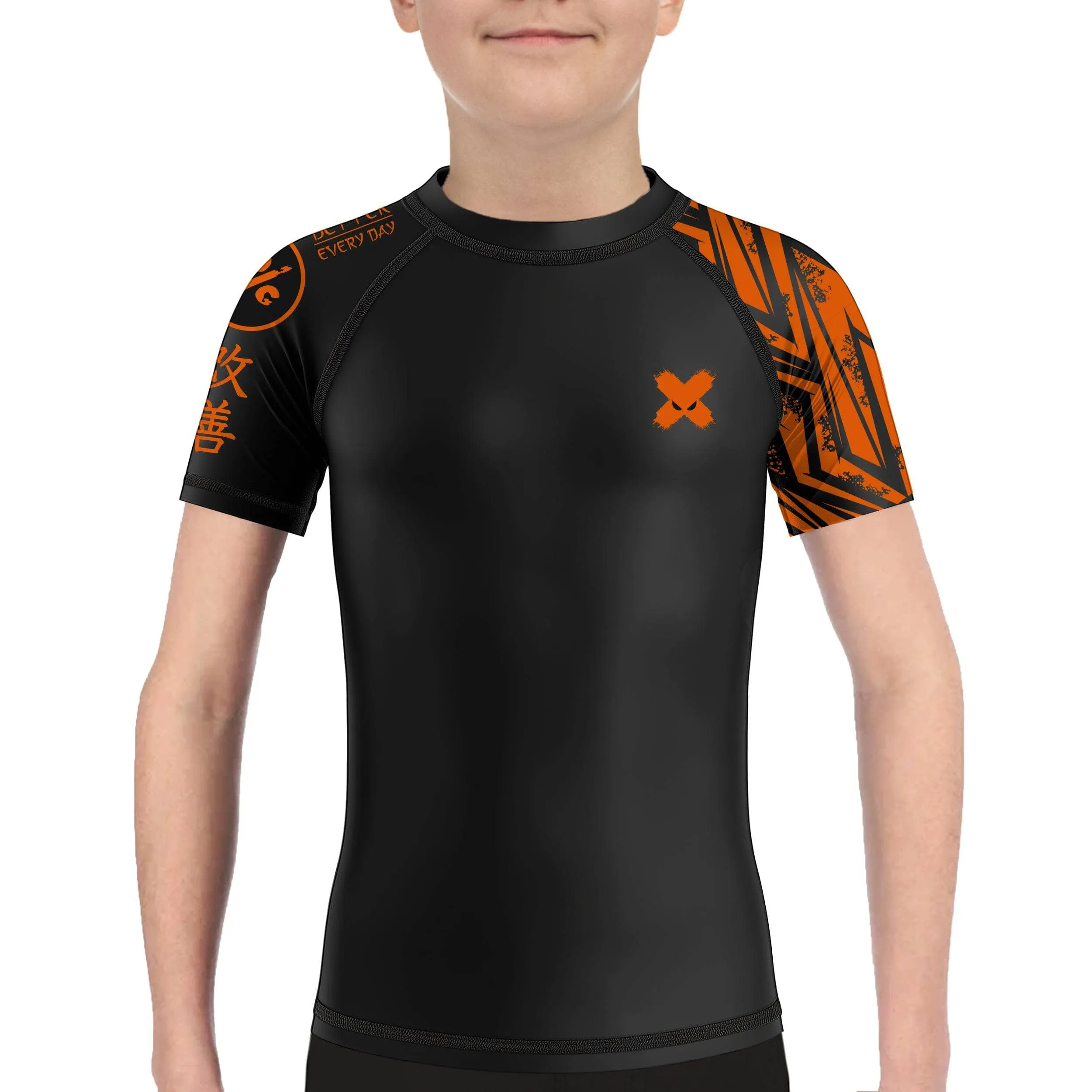 Full Minimalist Kids Rank BJJ Rash Guard