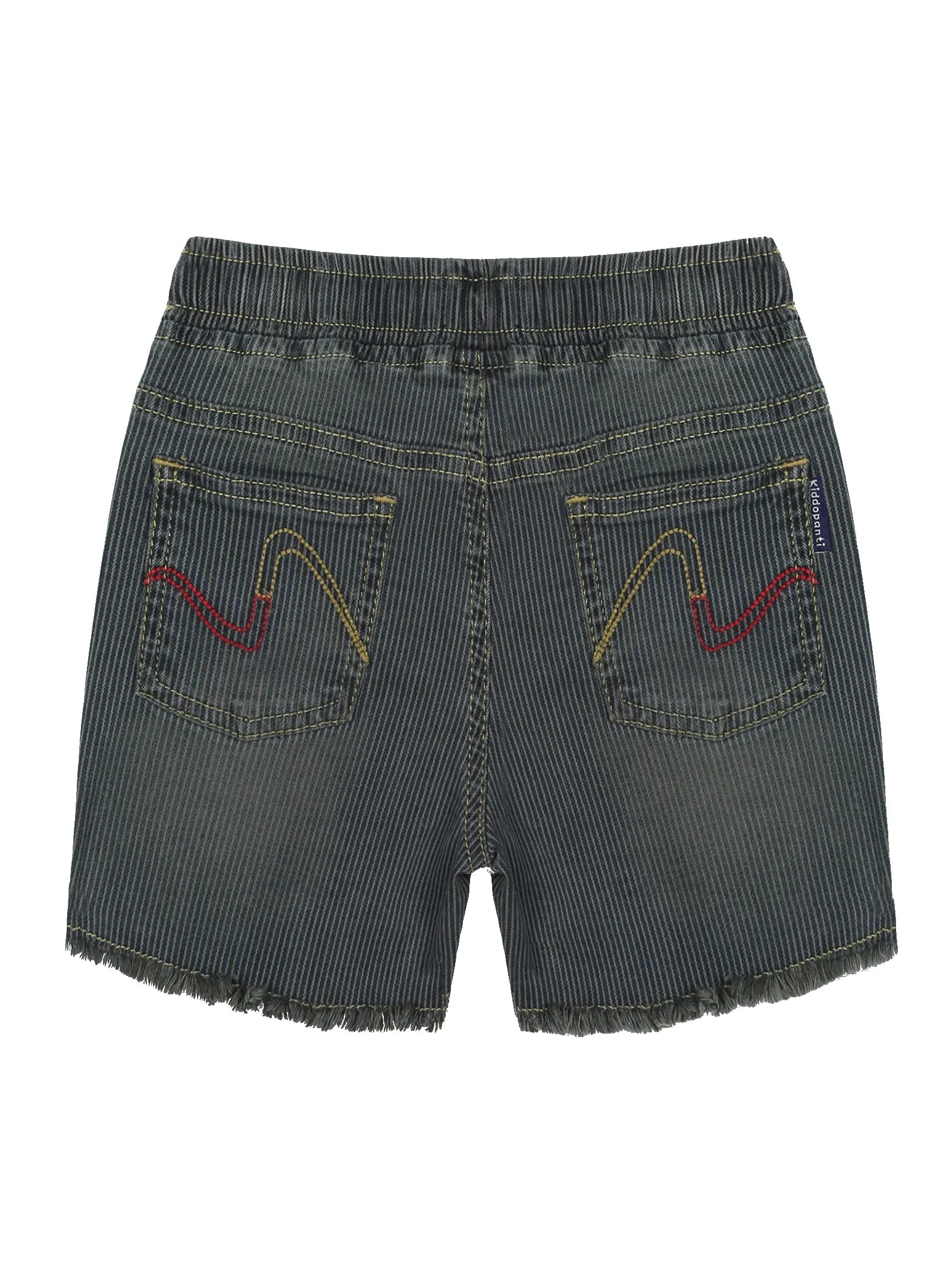 Girls Solid Sleeveless Polo Tee & Denim Hot Shorts Set