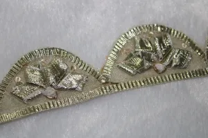 Golden Scalloped Gota Work Embroidered Border