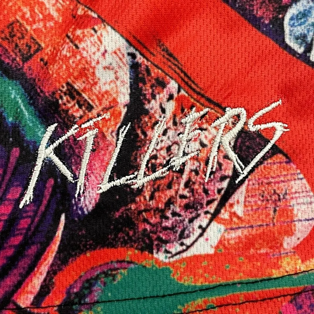 Graffiti Print Mesh Shorts