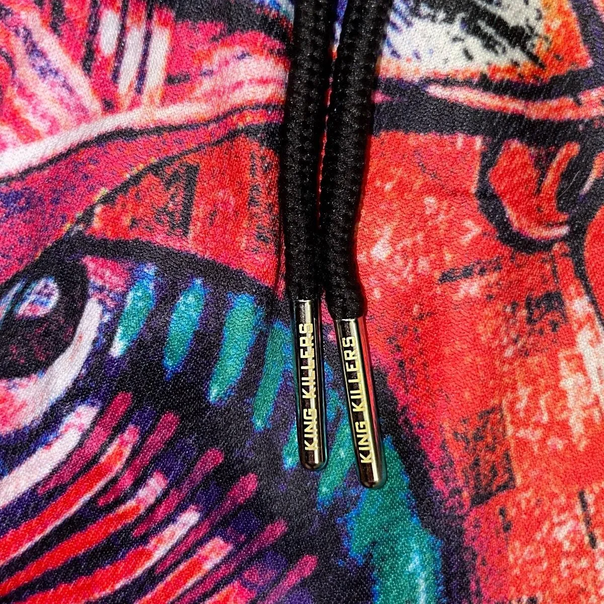 Graffiti Print Mesh Shorts