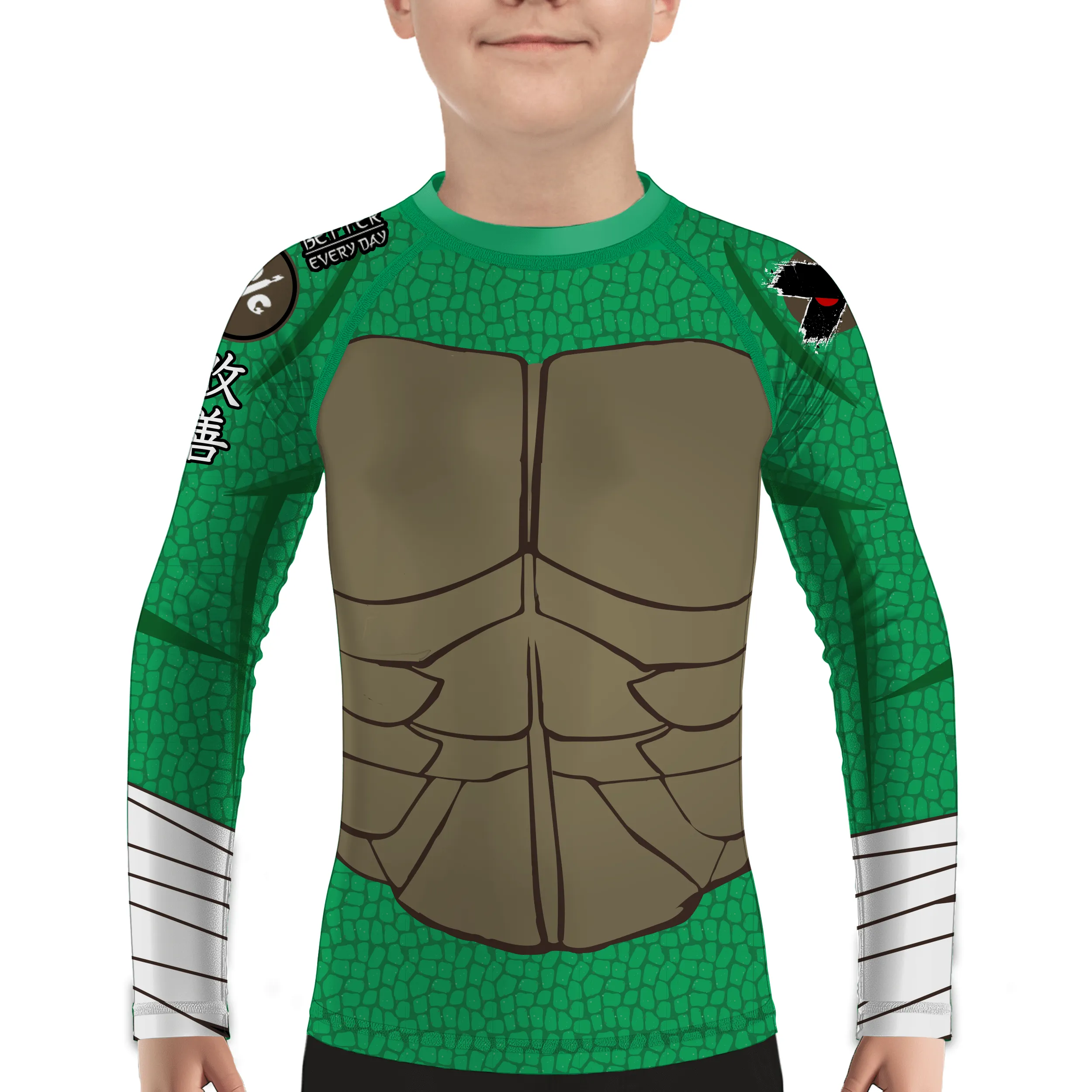 Half Shell Kids BJJ Rash Guard