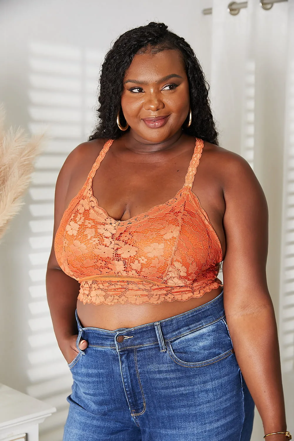 Hazel Blues® |  JadyK Crisscross Lace Bralette