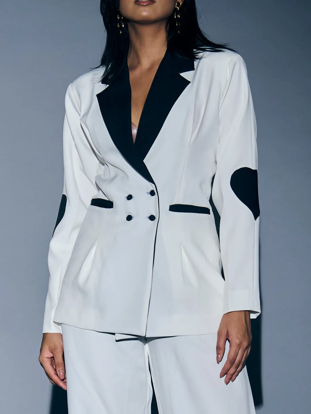 HEART PATCH PANT SUIT