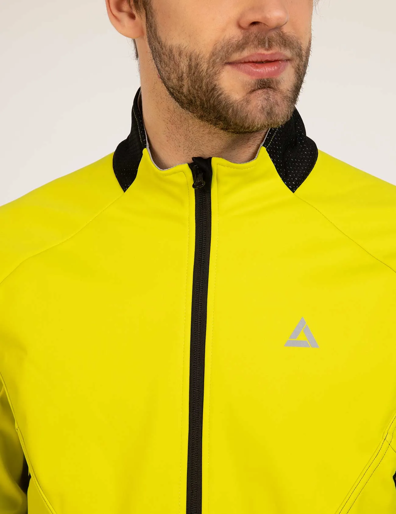 Herren Winter Thermo Fahrradjacke Pro Team II Neon