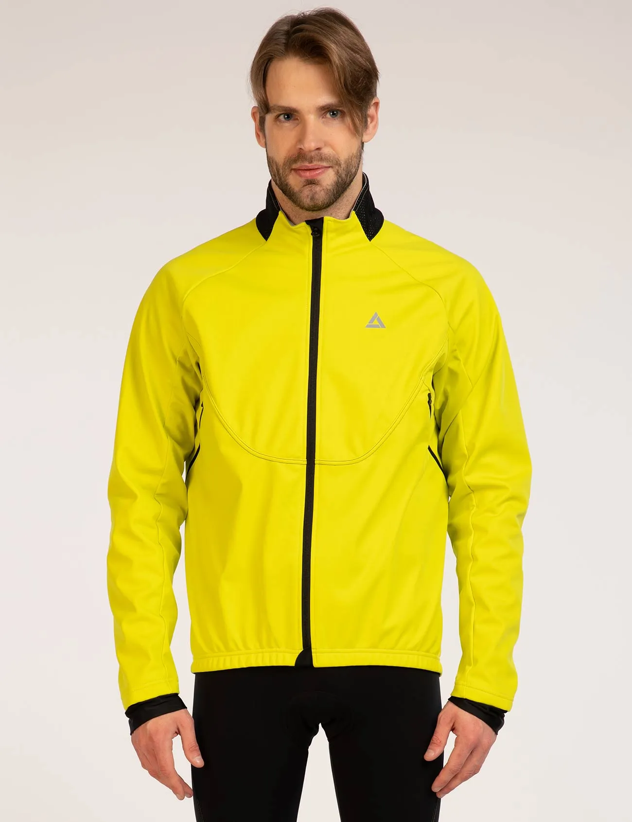 Herren Winter Thermo Fahrradjacke Pro Team II Neon