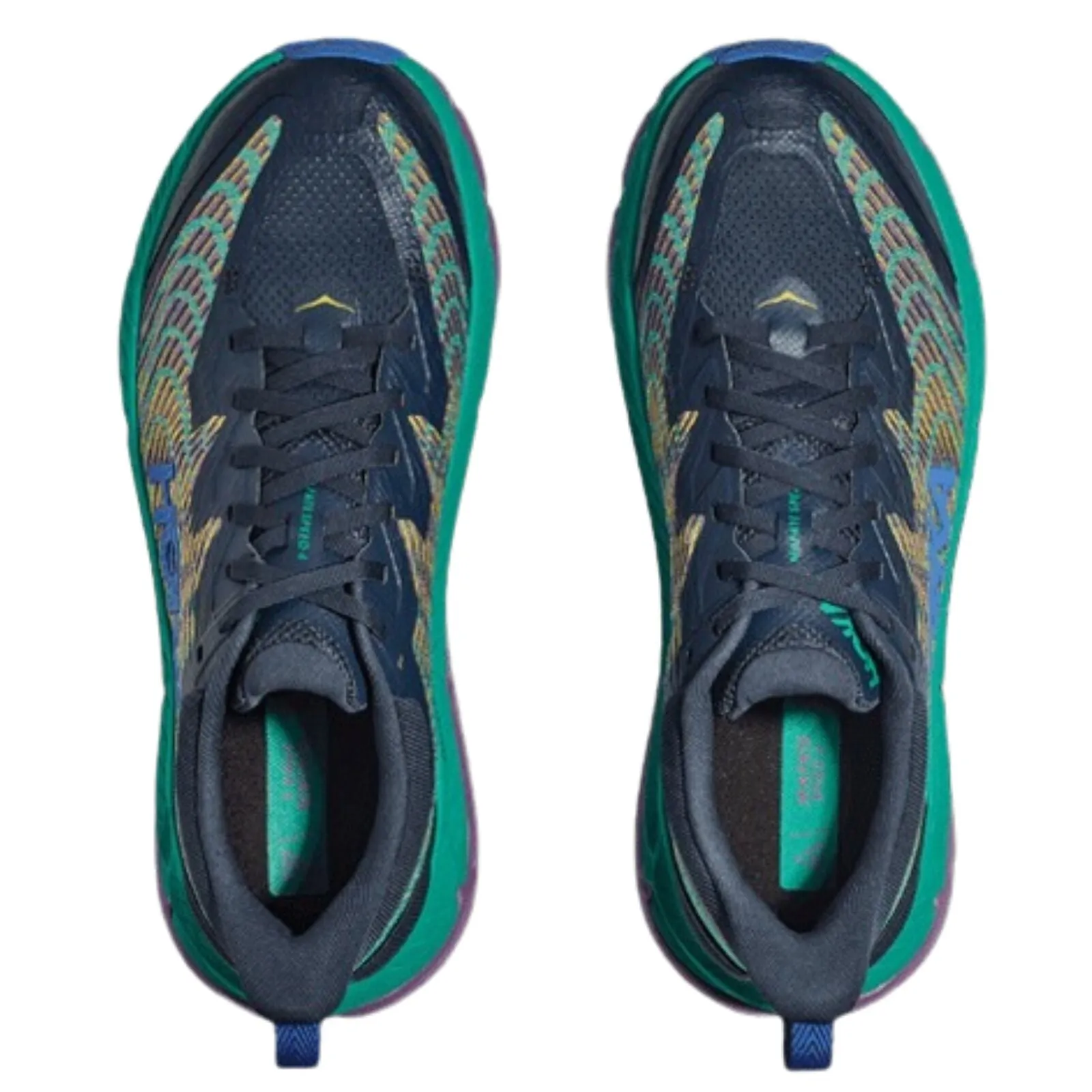 HOKA Mens Mafate Speed 4 Trail Running Shoes Strata/Tech Green - Size 11