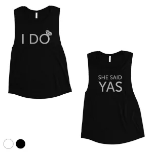 I Do She Said Yas-SILVER Womens Muscle Tank Top Unique Outstanding