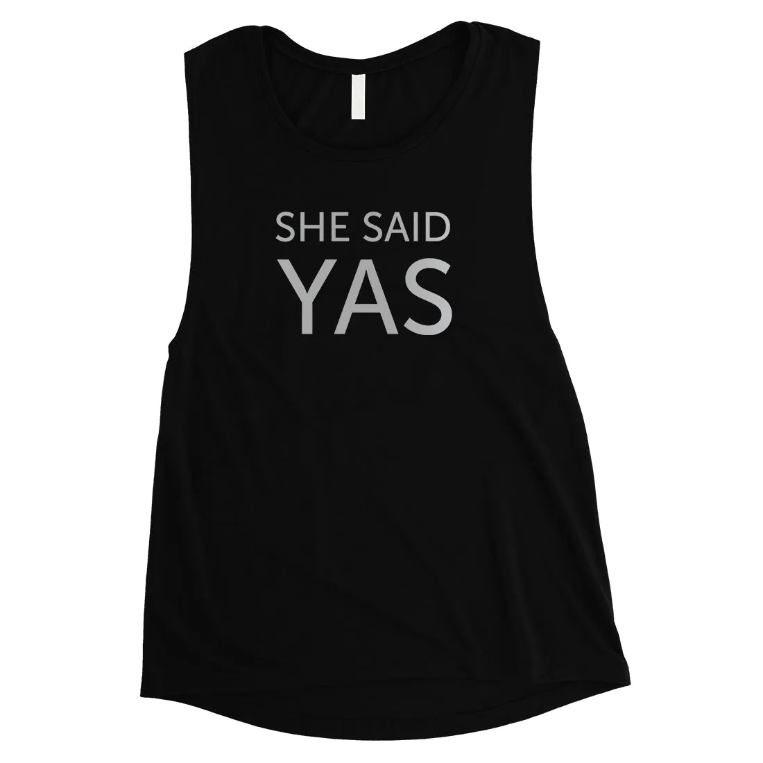 I Do She Said Yas-SILVER Womens Muscle Tank Top Unique Outstanding