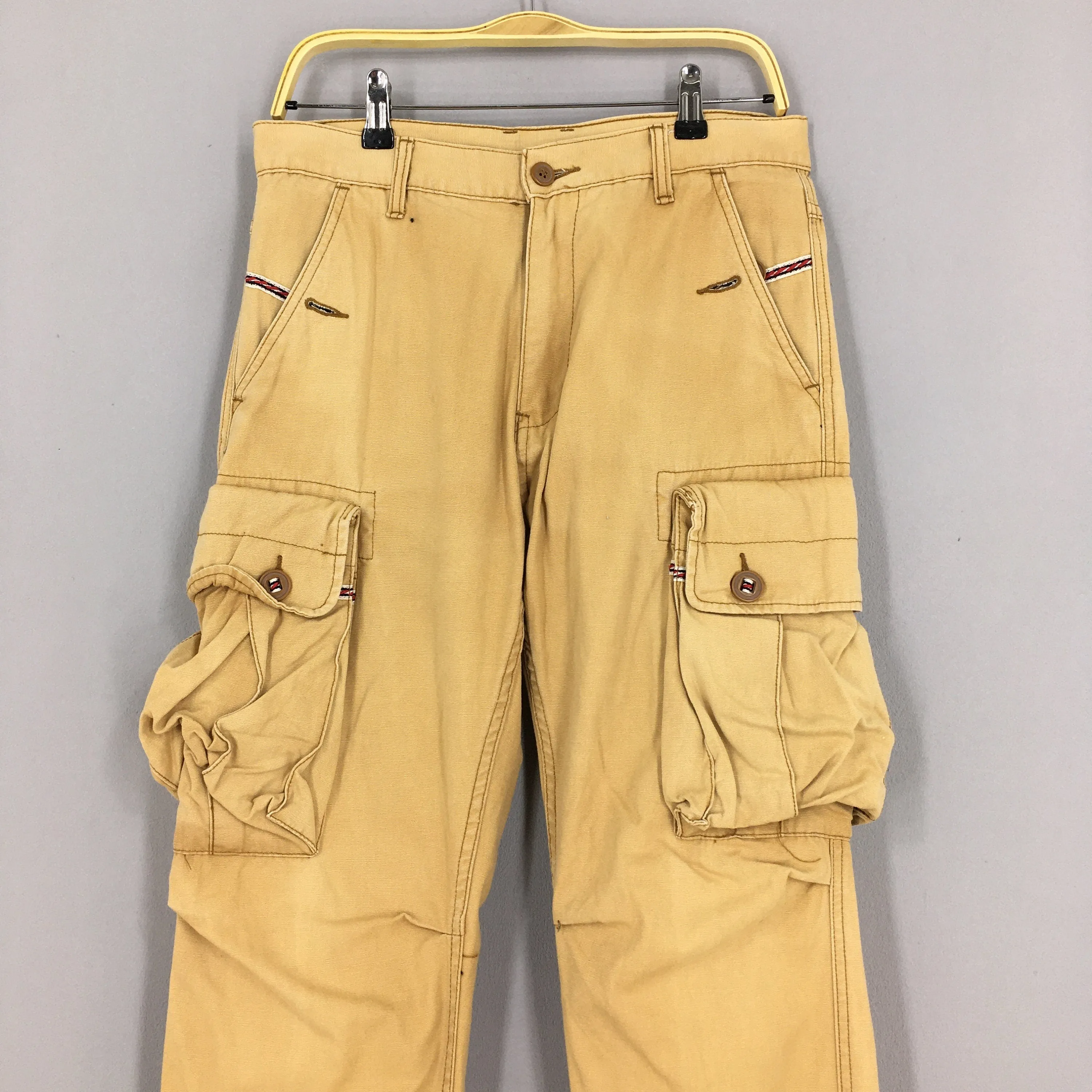 Japanese Jungle Storm Cargo Brown Cargo Pants Size 32x31