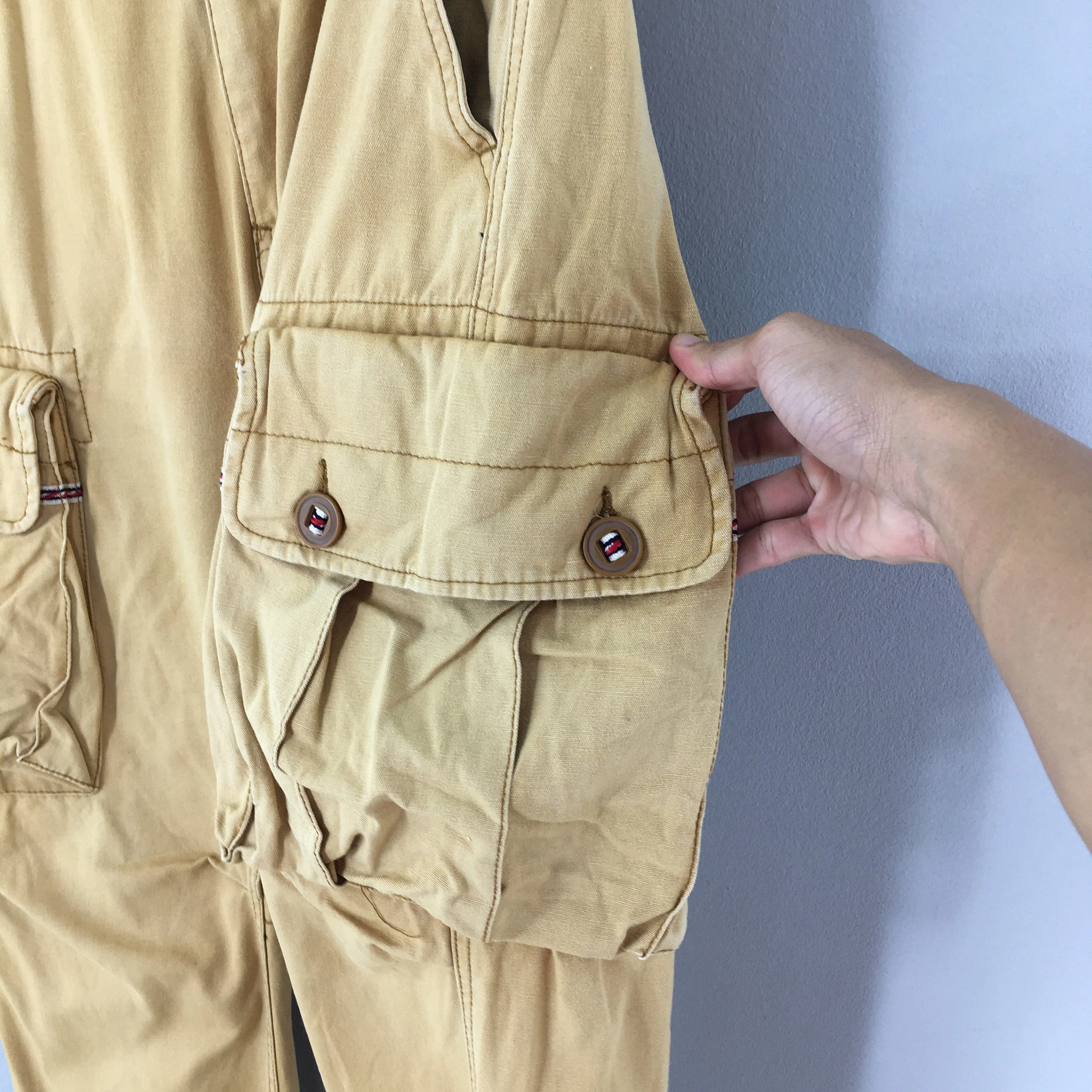 Japanese Jungle Storm Cargo Brown Cargo Pants Size 32x31