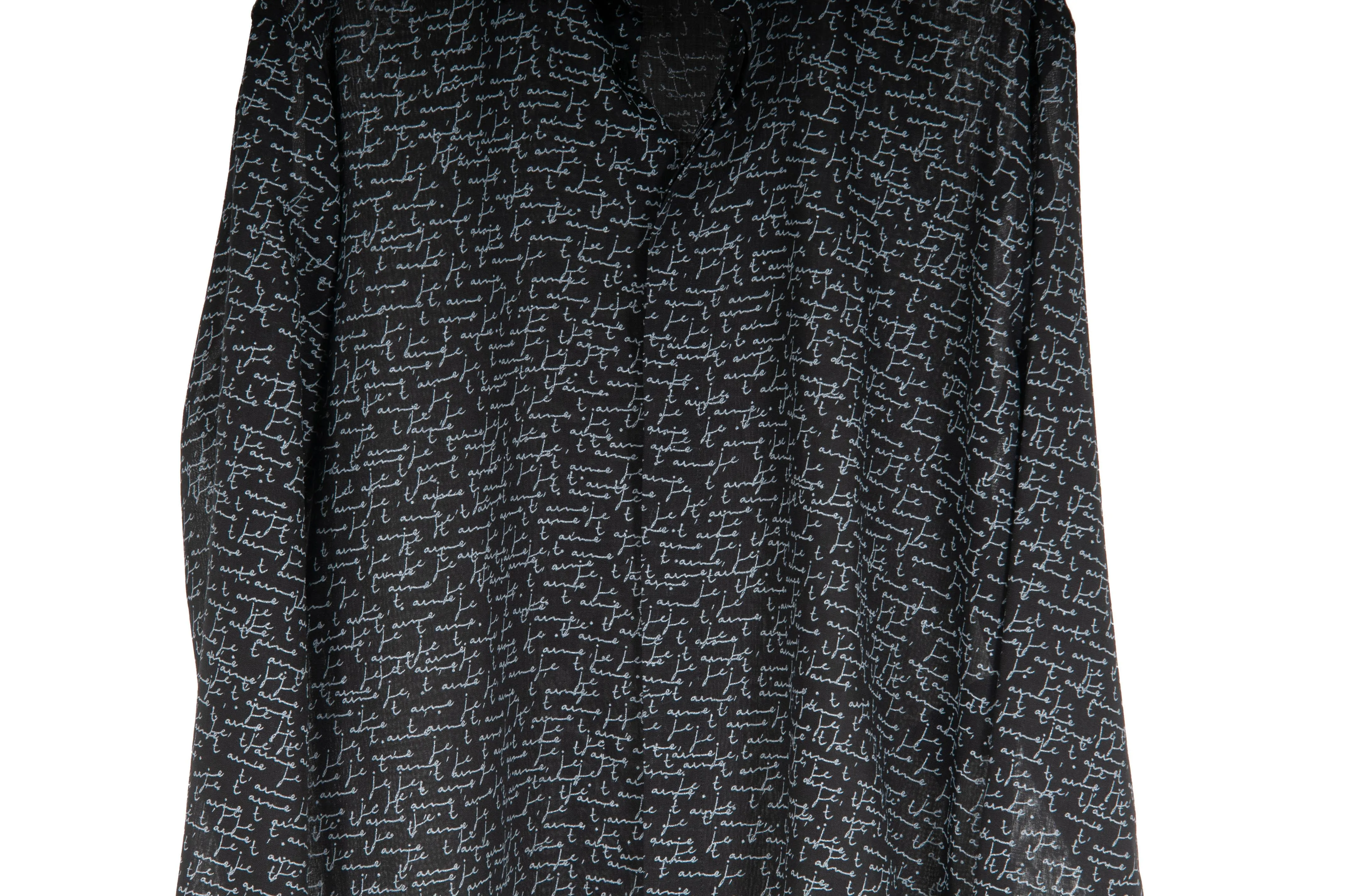 Je t'aime Cursive Writing Print Shirt