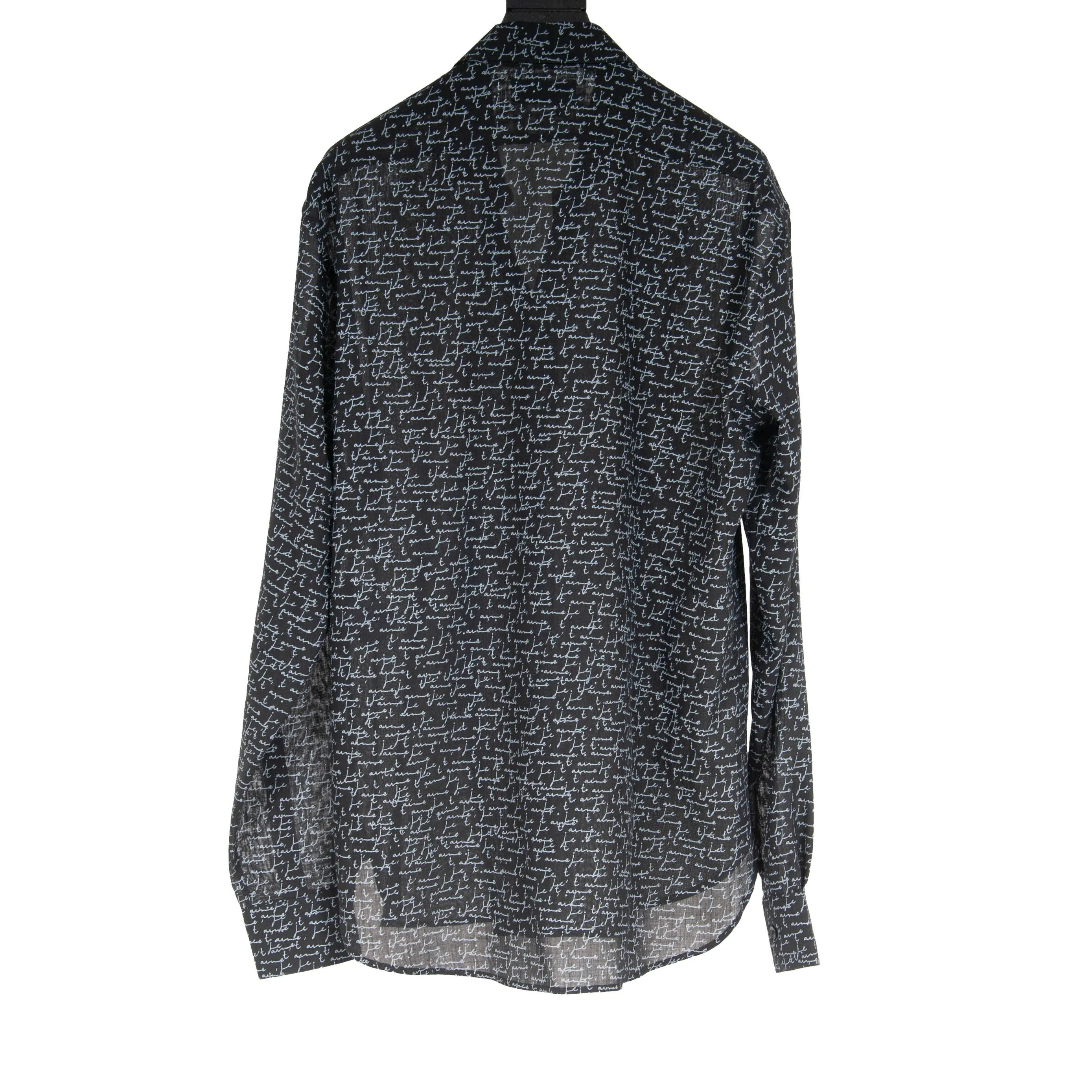 Je t'aime Cursive Writing Print Shirt