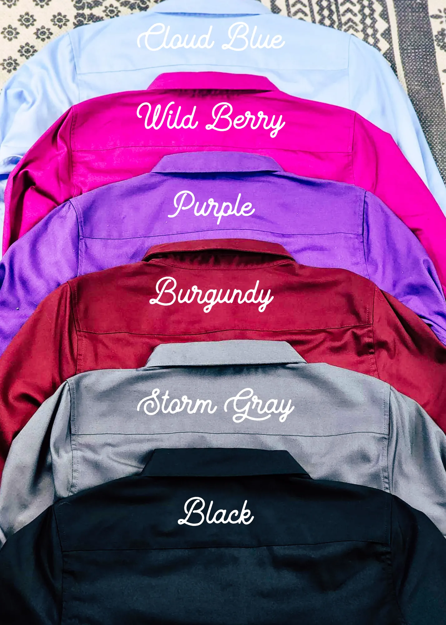 Joshua 1:9 Long Sleeve Button Down Shirt [6 Colors]