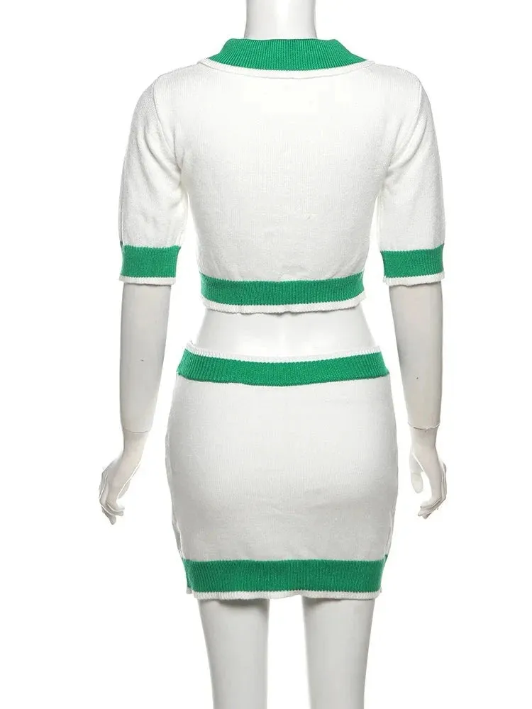 Kandra Knit Skirt Set
