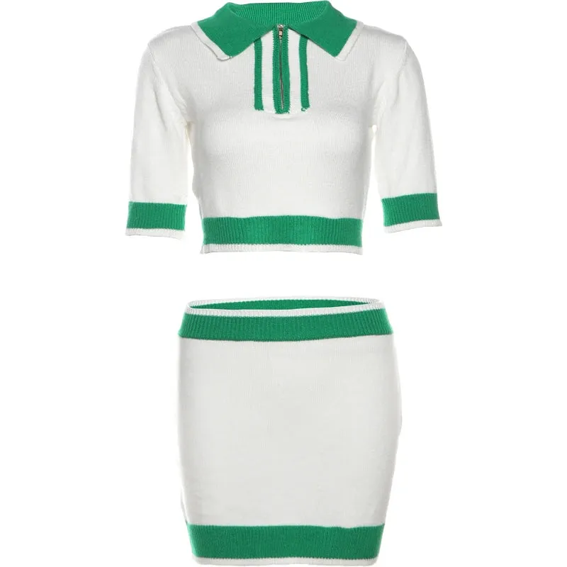 Kandra Knit Skirt Set