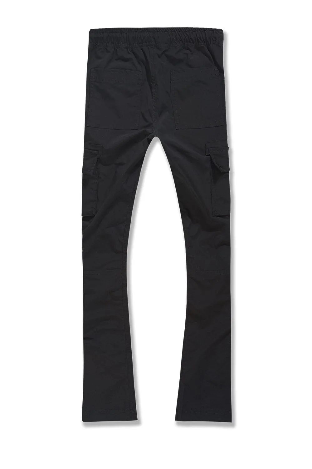 Kids Stacked Ventura Cargo Pants (Black)