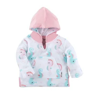 Kids’ Terry Sea Horses Cover-Up