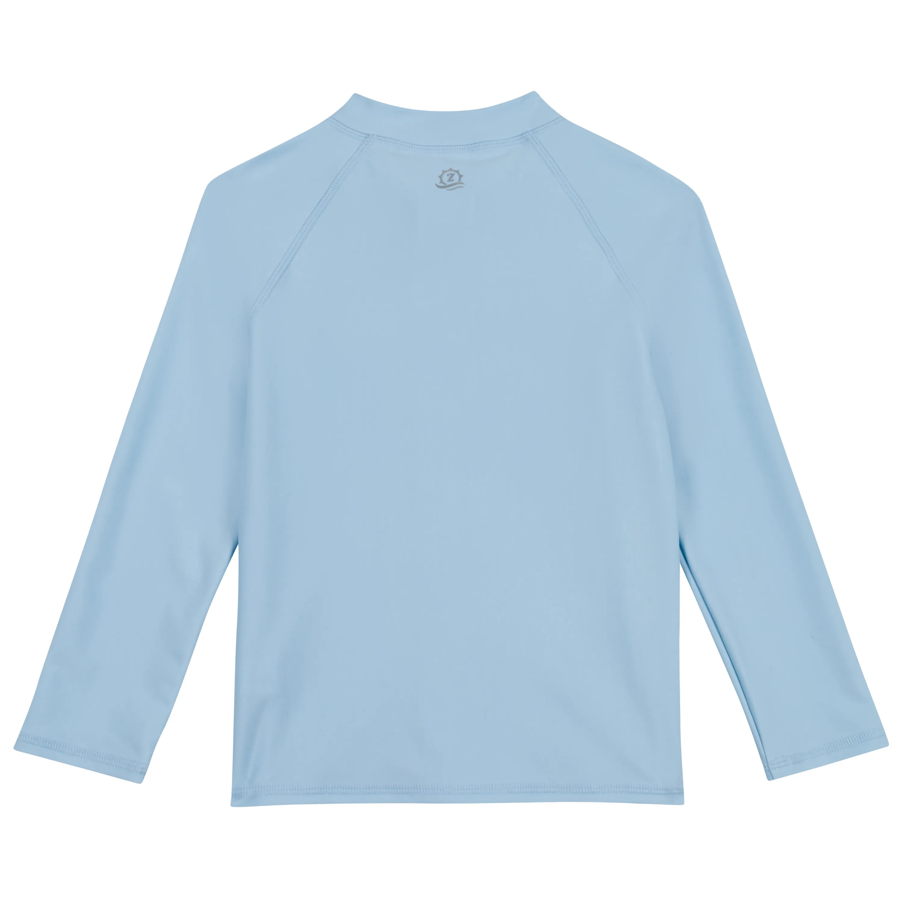 Kids UPF 50  Long Sleeve Zipper Rash Guard Swim Shirt | "Dream Blue"