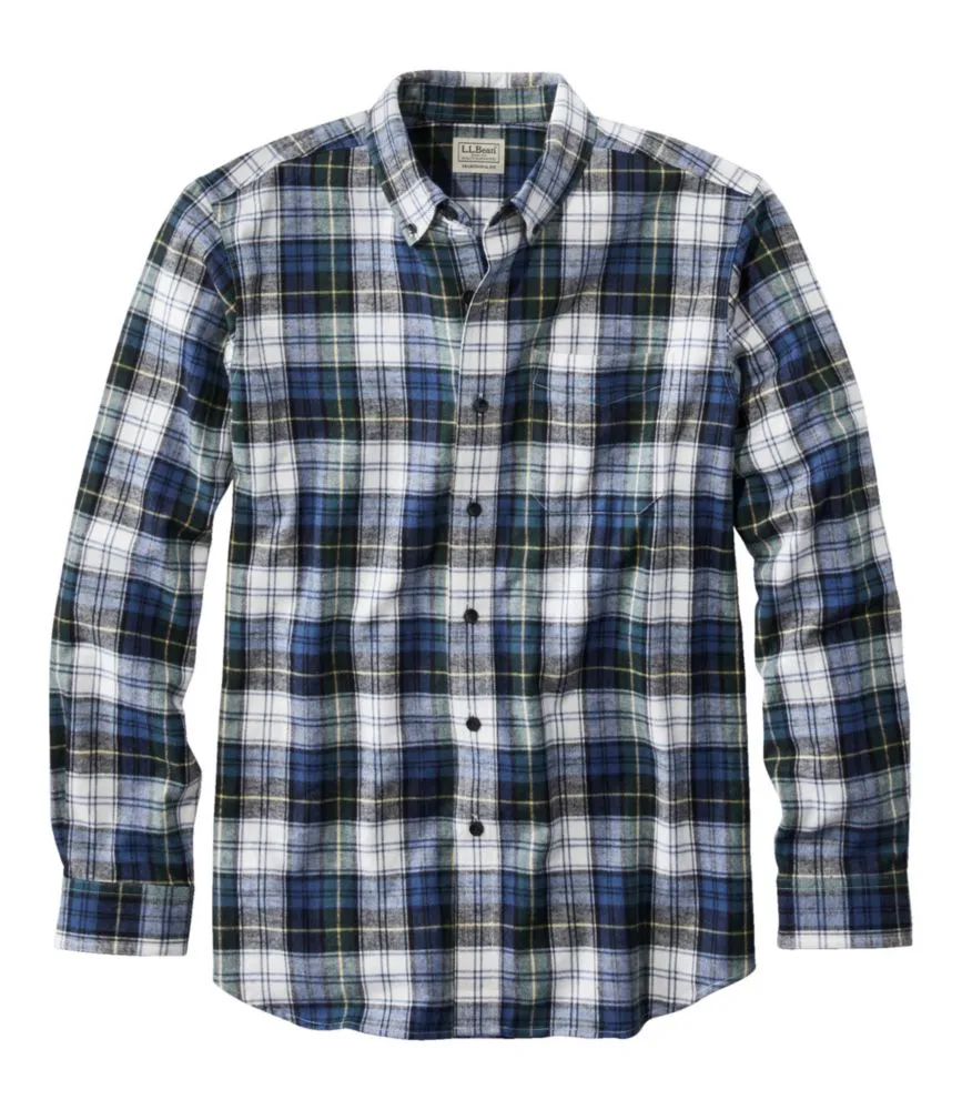 Long Sleeve Scotch Plaid Flannel Shirt Men's Regular