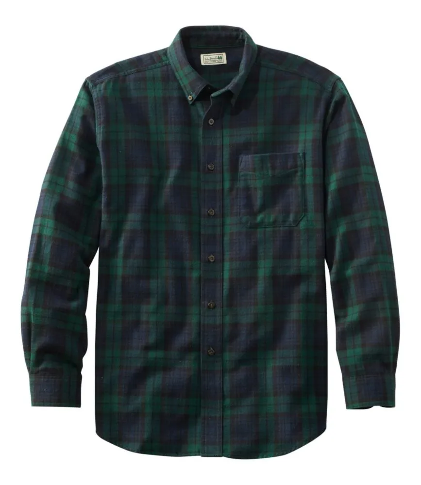 Long Sleeve Scotch Plaid Flannel Shirt Men's Regular