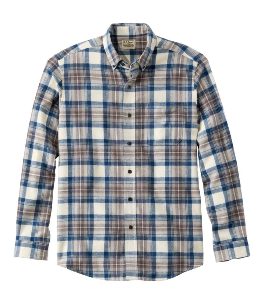 Long Sleeve Scotch Plaid Flannel Shirt Men's Regular