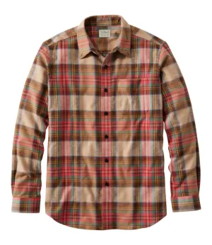 Long Sleeve Scotch Plaid Flannel Shirt Men's Regular
