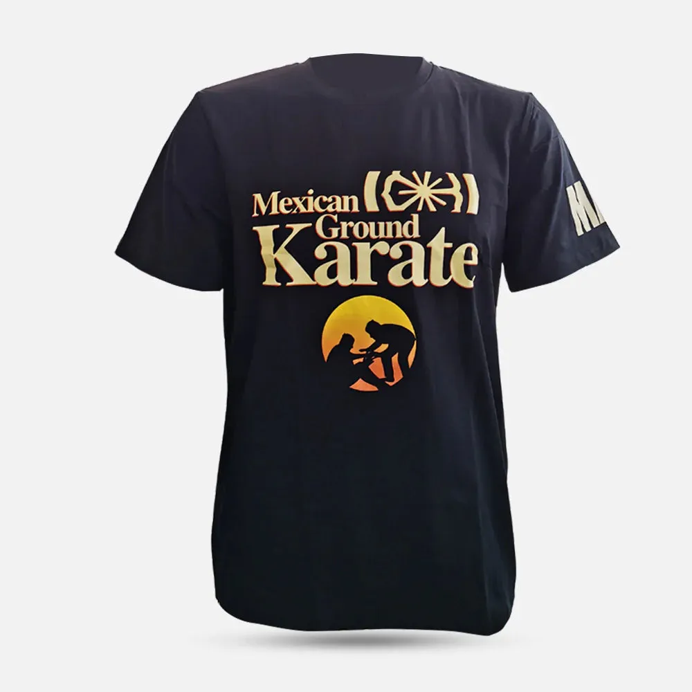 MA1 COMBAT - MEXICAN GROUND KARATE BLACK TRAINING T-SHIRT