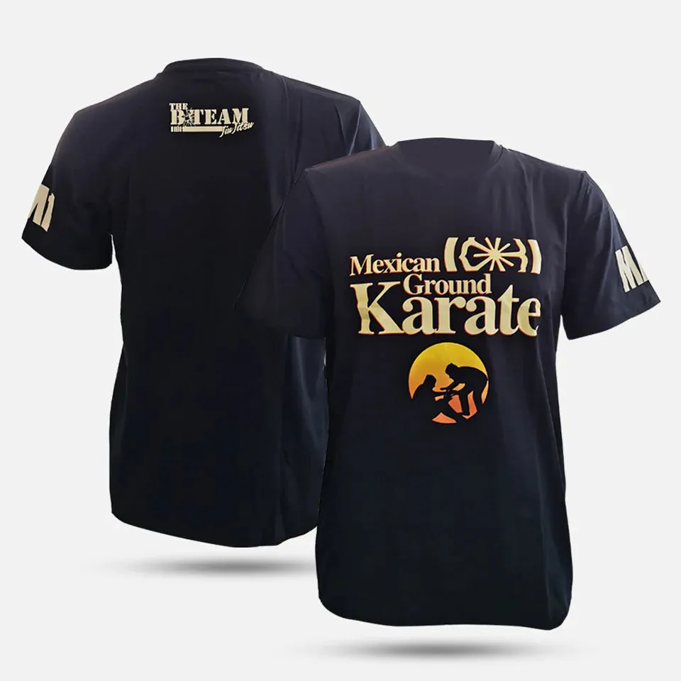 MA1 COMBAT - MEXICAN GROUND KARATE BLACK TRAINING T-SHIRT