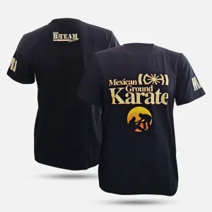 MA1 COMBAT - MEXICAN GROUND KARATE BLACK TRAINING T-SHIRT