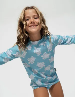 Maldives Blue Turtle Rash Guard