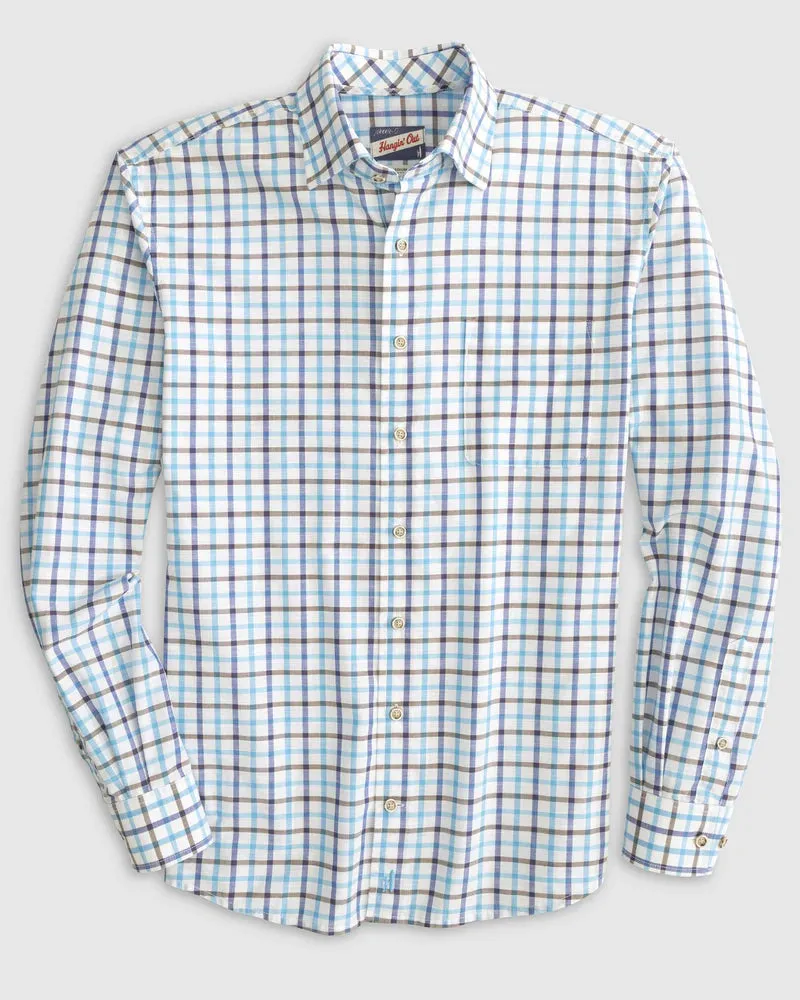 Mardy Button Up Shirt- Bondi Blue