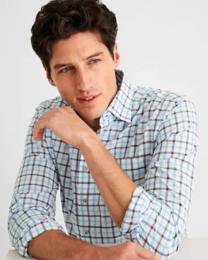 Mardy Button Up Shirt- Bondi Blue