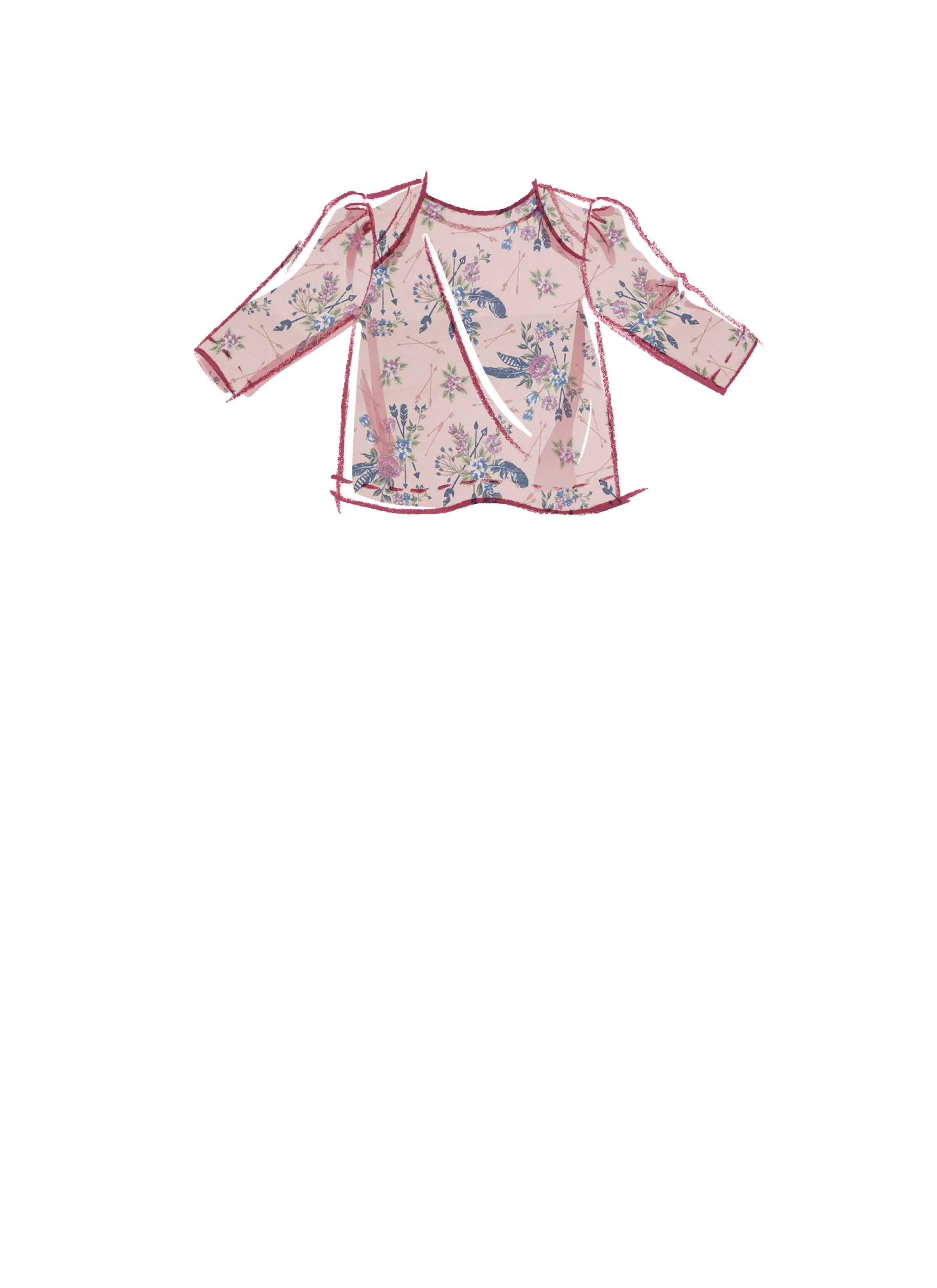 McCall's Sewing Pattern 8265 Infants' Gown, Top, Pants, Headband and Hat