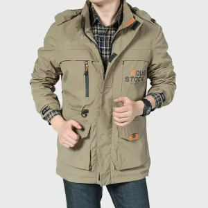 Men Waterproof Jackets Outdoor Windbreaker Autumn Winter Climbing Camping Jackets Hiking Field coat Military Army Jacket