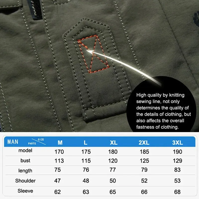 Men Waterproof Jackets Outdoor Windbreaker Autumn Winter Climbing Camping Jackets Hiking Field coat Military Army Jacket