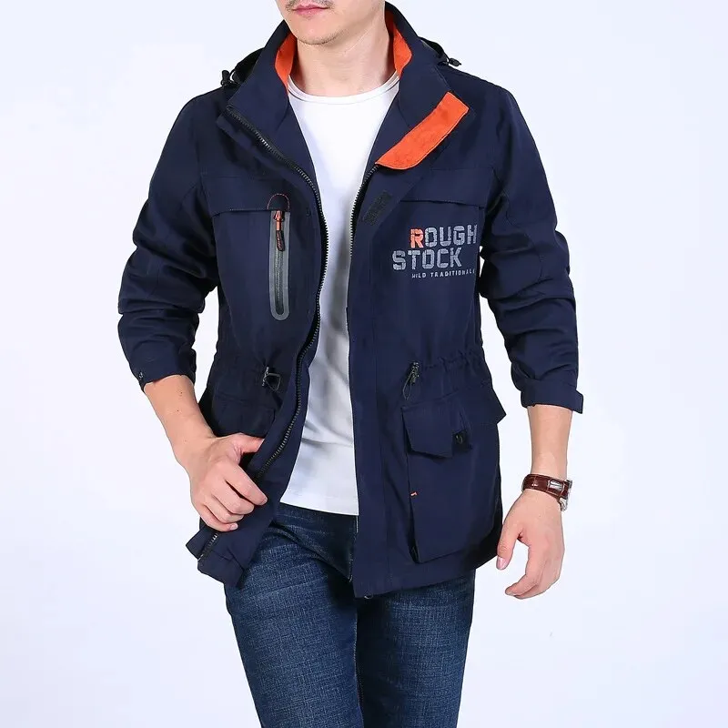 Men Waterproof Jackets Outdoor Windbreaker Autumn Winter Climbing Camping Jackets Hiking Field coat Military Army Jacket